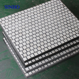 Anti-Slippage 95 Alumina Ceramic Tiles Lined Rubber Sheet Snub Drum Lagging