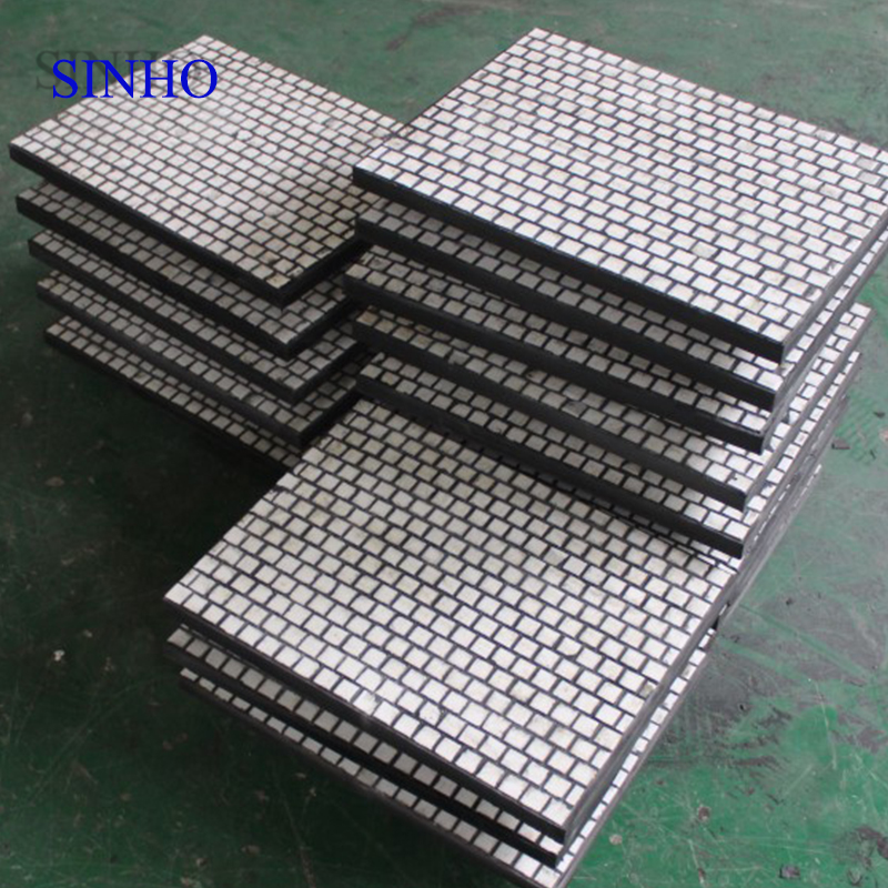 Wear resistant alumina ceramic rubber compound lining plate